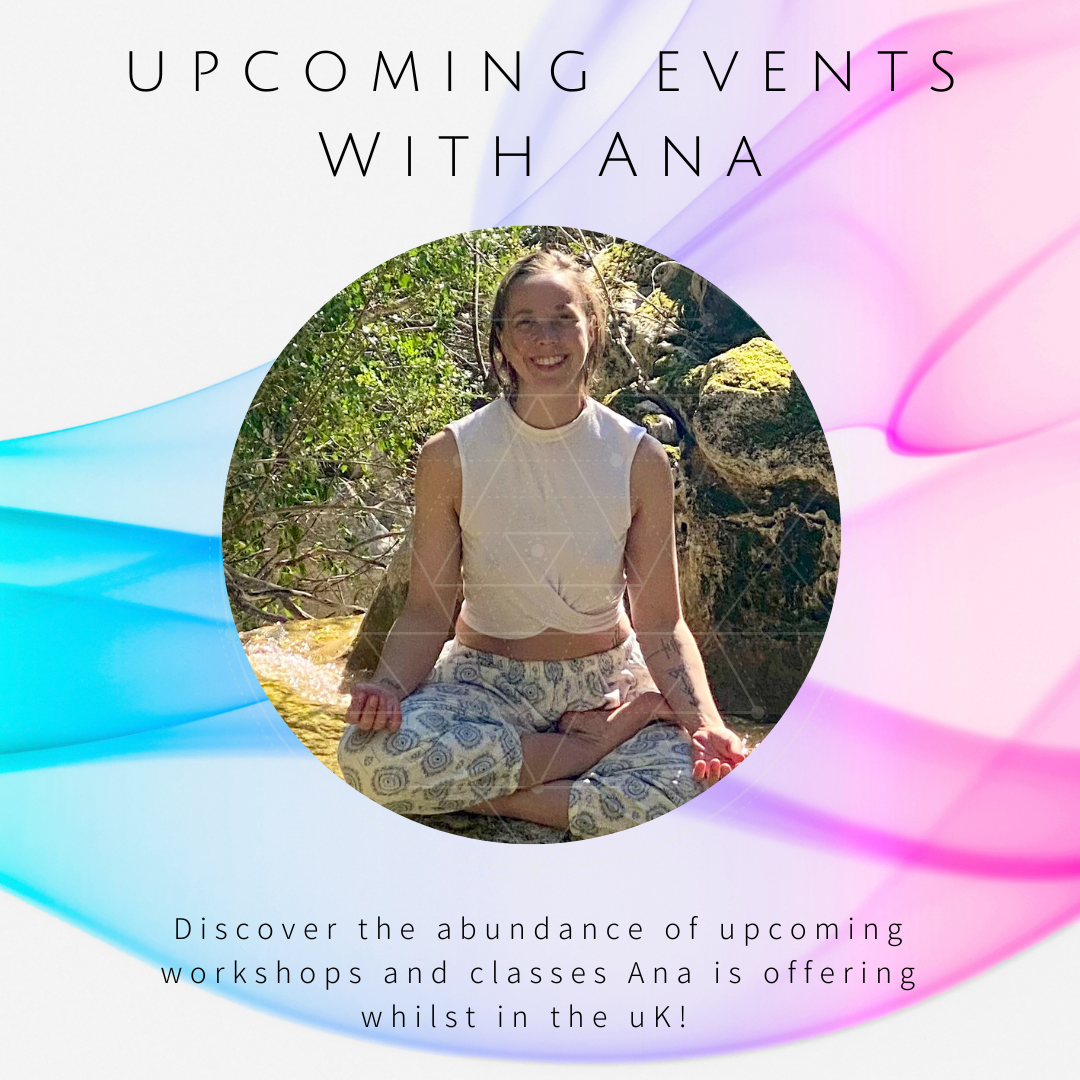 a poster for Ana's upcoming events