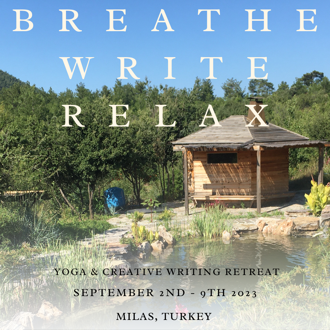 a poster for the Breathe Write Relax retreat